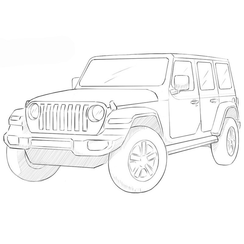 How To Draw A Jeep Car: Step-by-Step Guide for Beginners