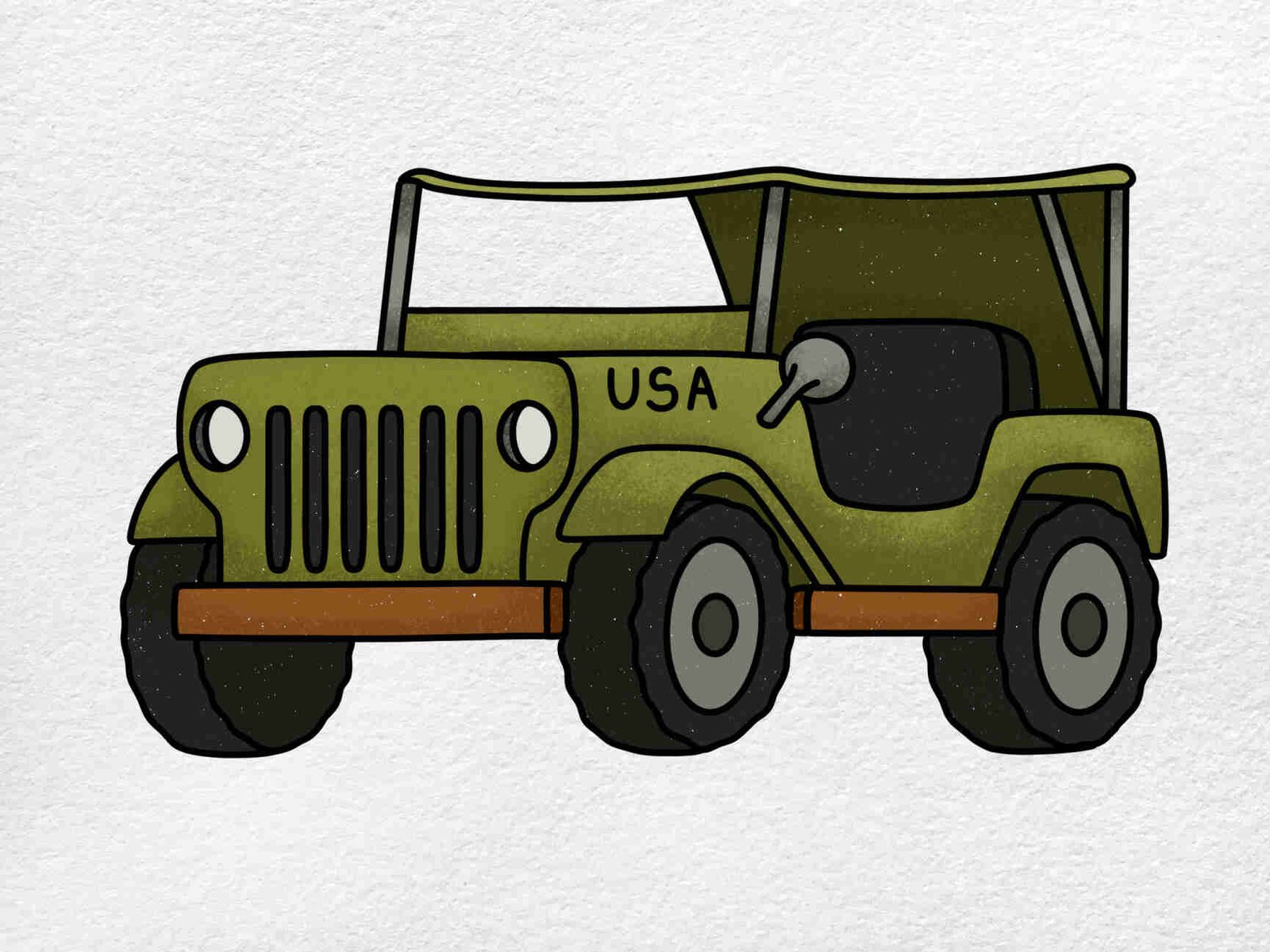 How To Draw A Army Jeep: Step-by-Step Guide for Beginners
