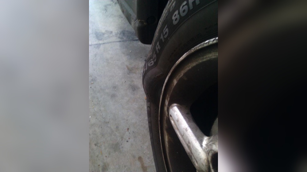 how to fix a bubble on a tire