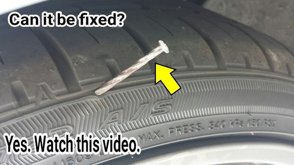 how to fix small hole in sidewall of tire
