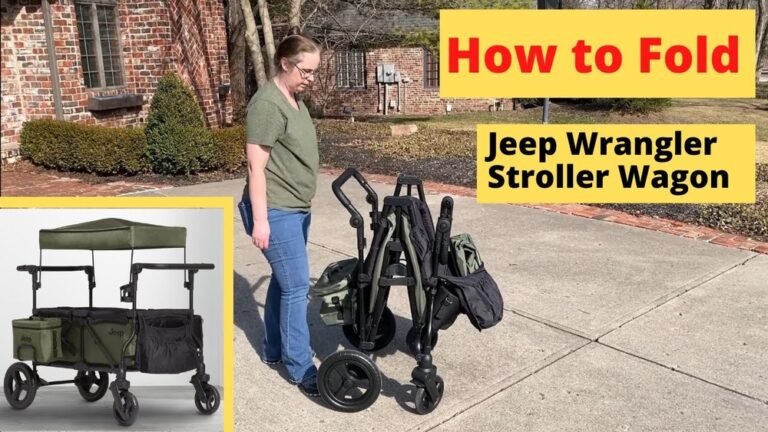 Visual Walkthrough: How to Fold a Jeep Stroller Wagon Flat for Compact Trunk Storage