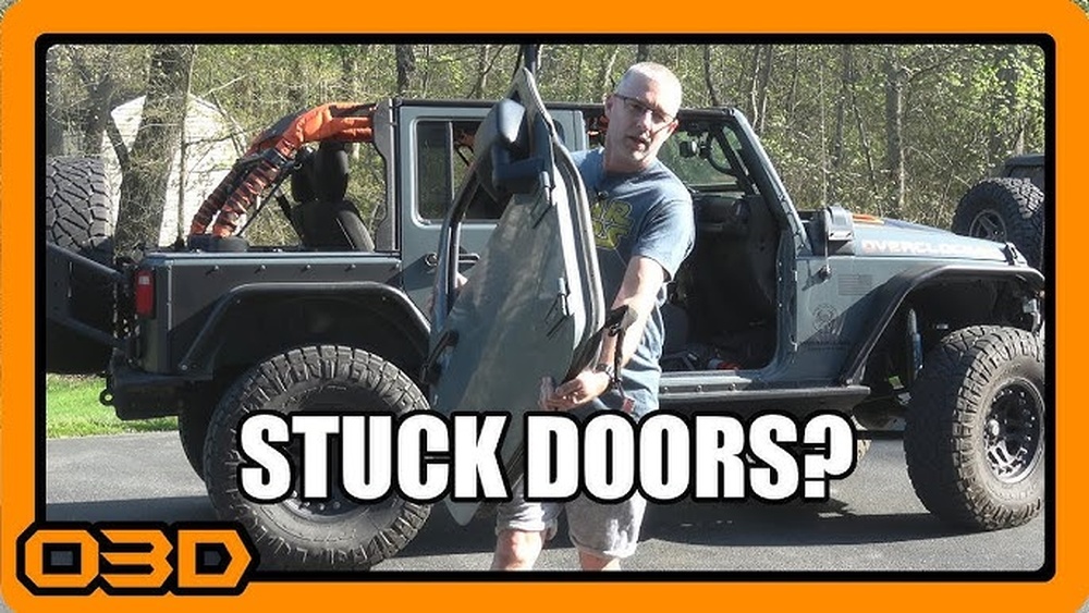 how to get stuck doors off jeep