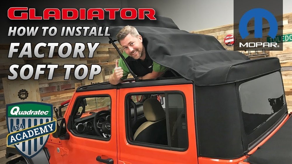 how to install soft top on jeep gladiator