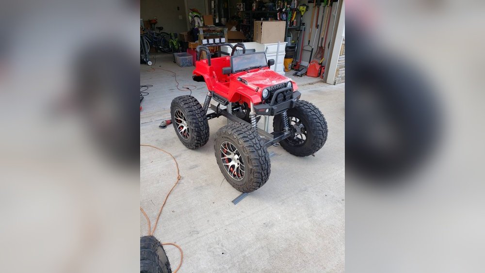 how to lift power wheels jeep