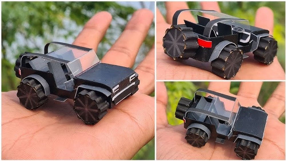 how to make a paper jeep