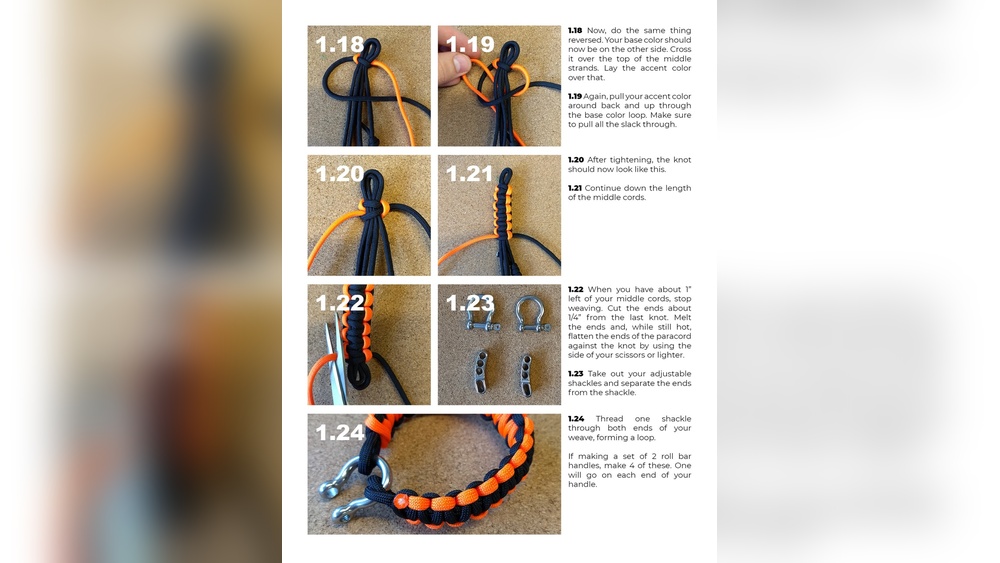 how to make jeep paracord grab handles