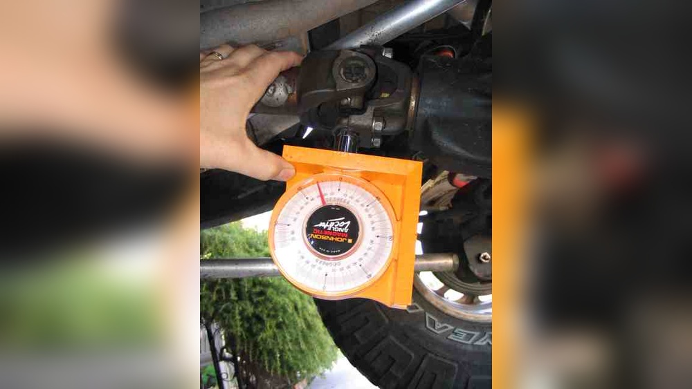how to measure caster angle jeep