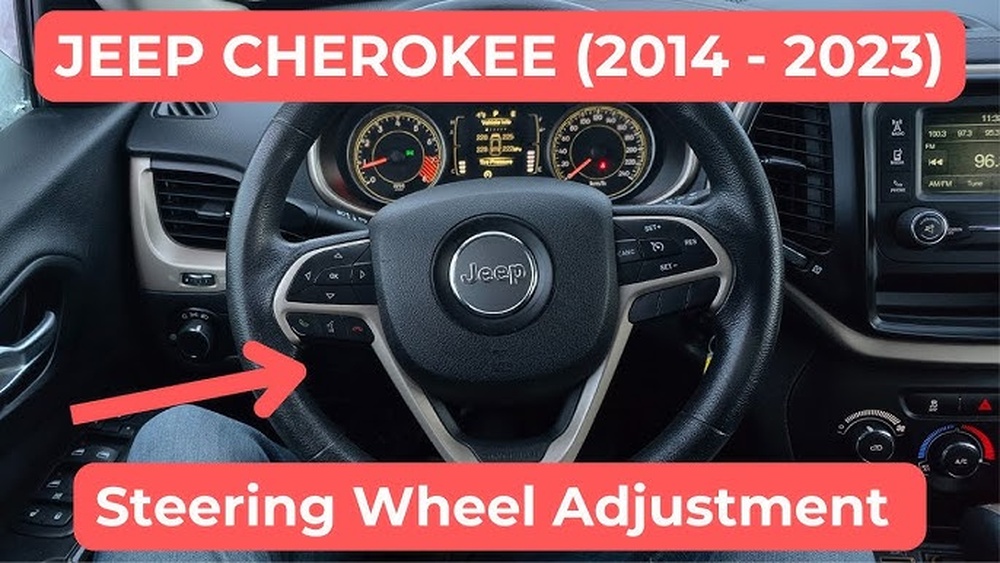 how to move steering wheel on jeep cherokee 2014
