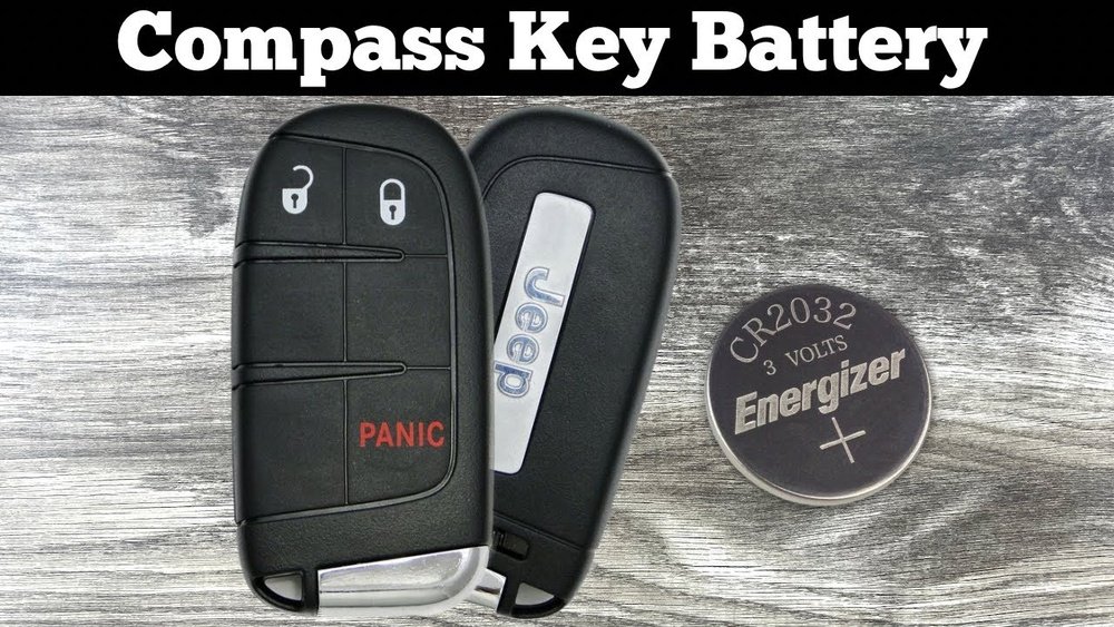 how to open key fob jeep compass