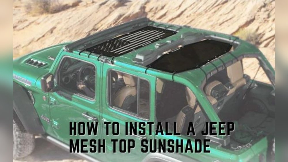 how to put sunshade on jeep