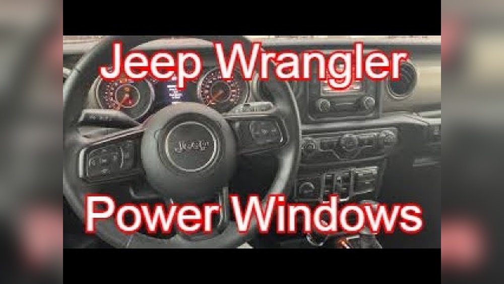how to put windows down in jeep wrangler