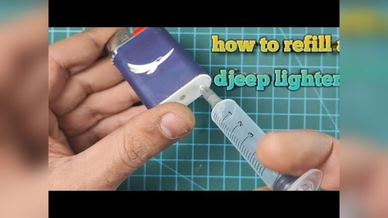 How To Refill A Djeep Lighter: Easy Step-by-Step Guide