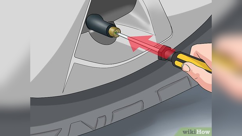how to remove air from tires