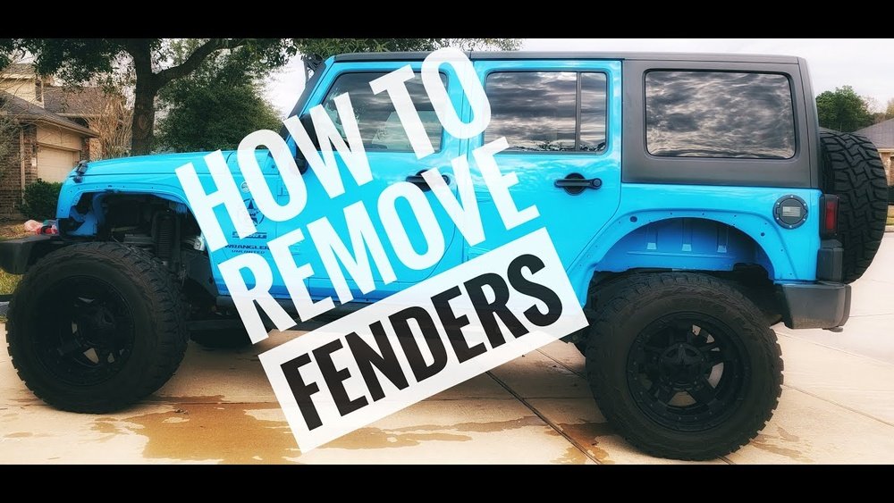 how to remove fender flares jeep wrangler jk