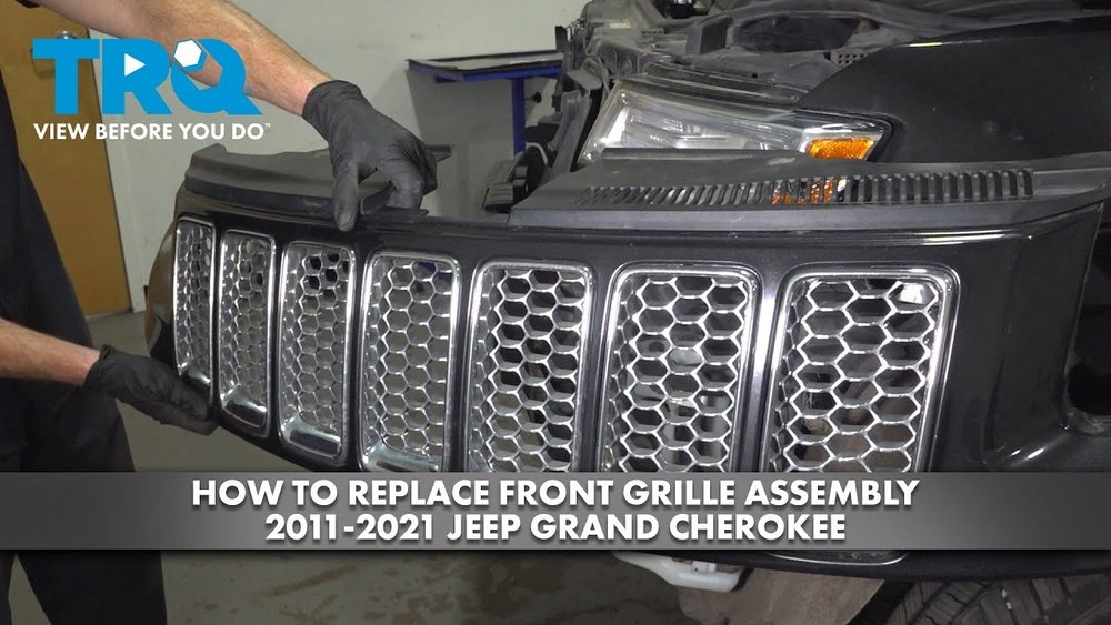 how to remove jeep cherokee grill inserts