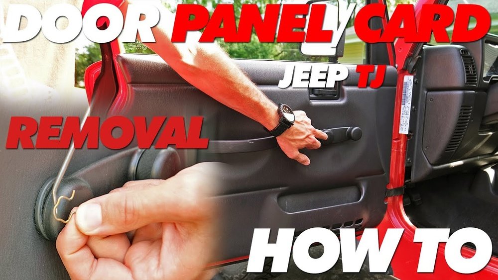 how to remove jeep tj door panel