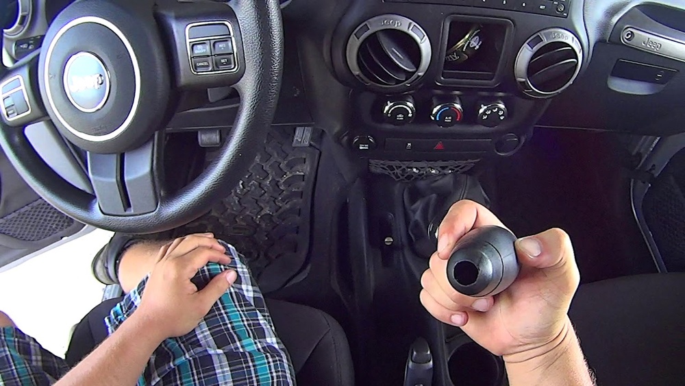 how to remove shift knob jeep jk