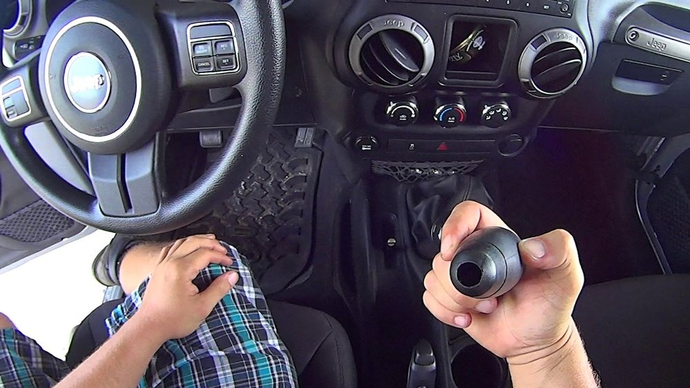 how to remove shifter knob jeep jk