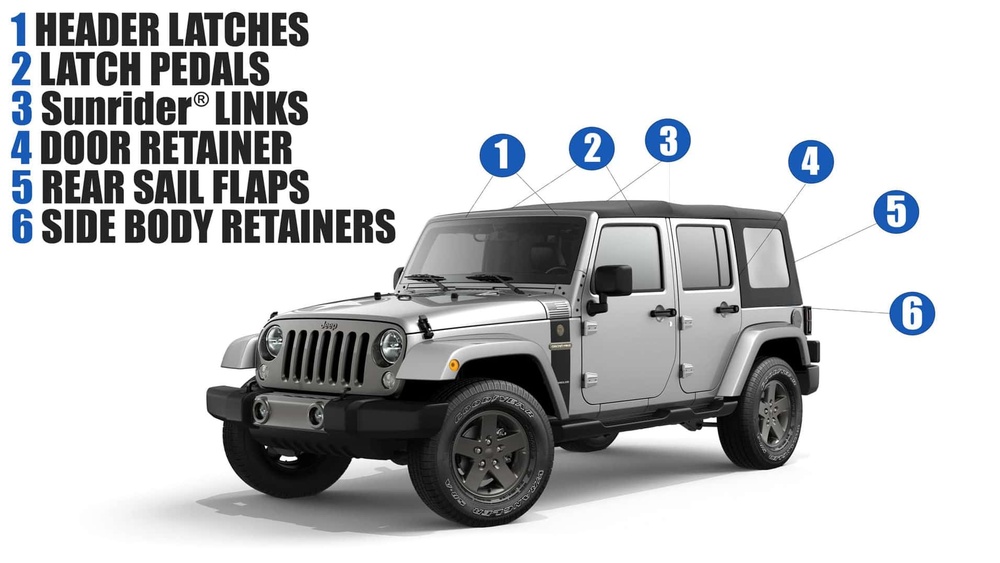 how to remove soft top jeep