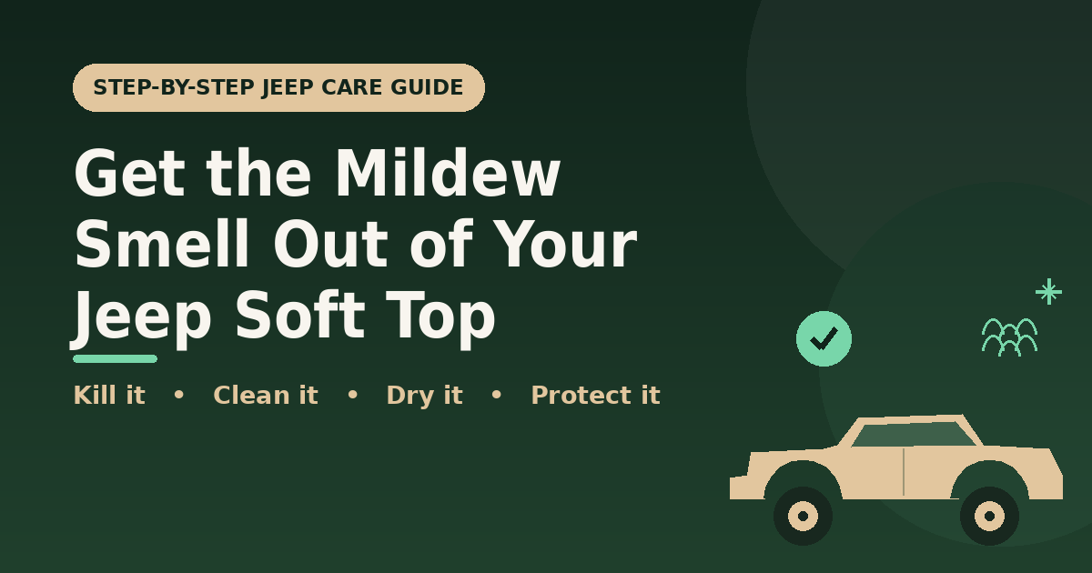 How To Remove the Mildew Smell From Your Jeep Soft Top
