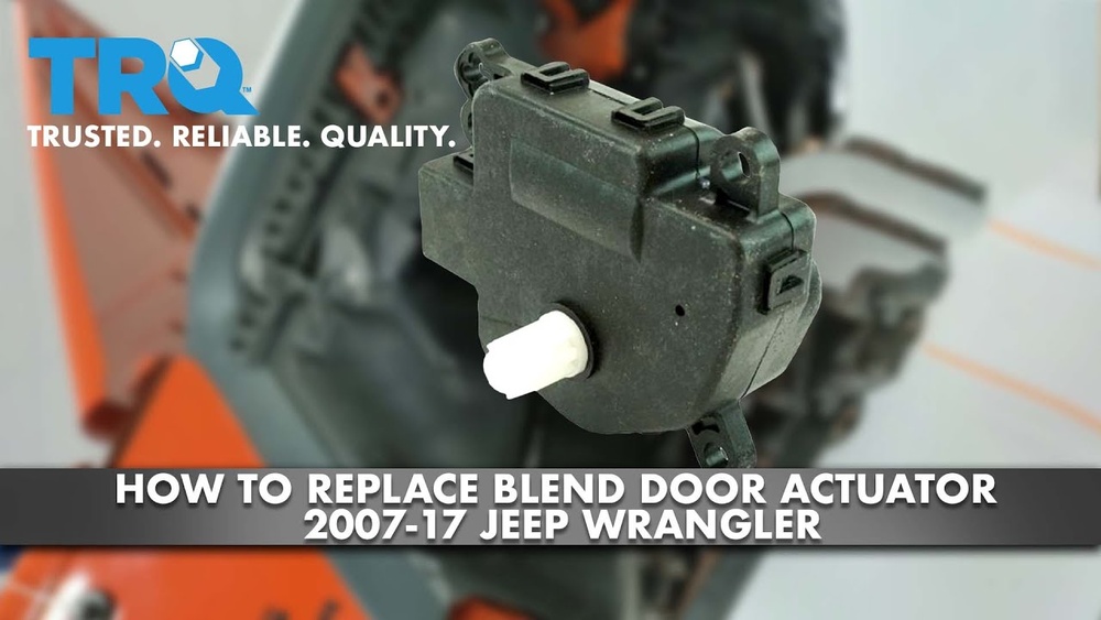 how to replace blend door actuator jeep wrangler