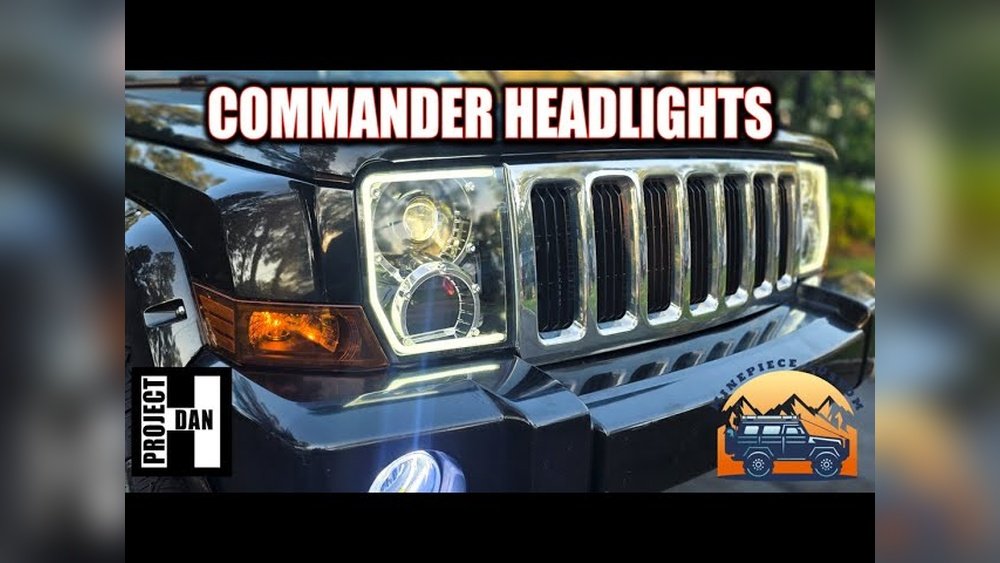 how to replace jeep commander headlight assembly