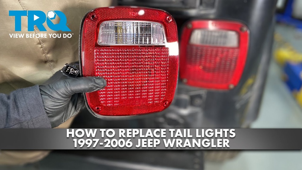 how to replace jeep wrangler tj tail light assembly