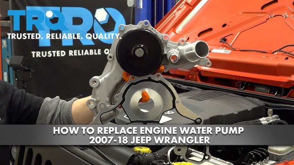 how to replace water pump jeep wrangler