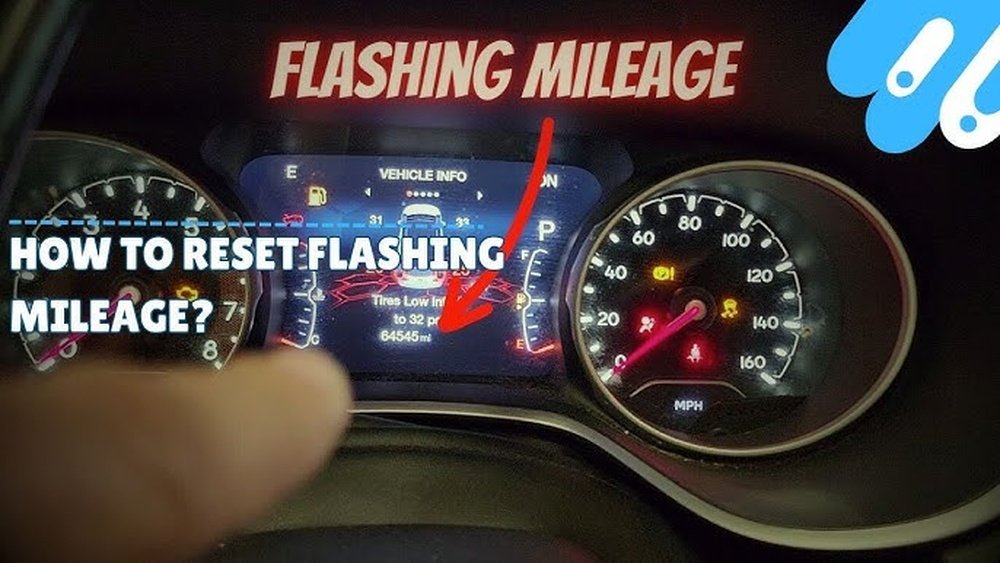 how to reset flashing mileage