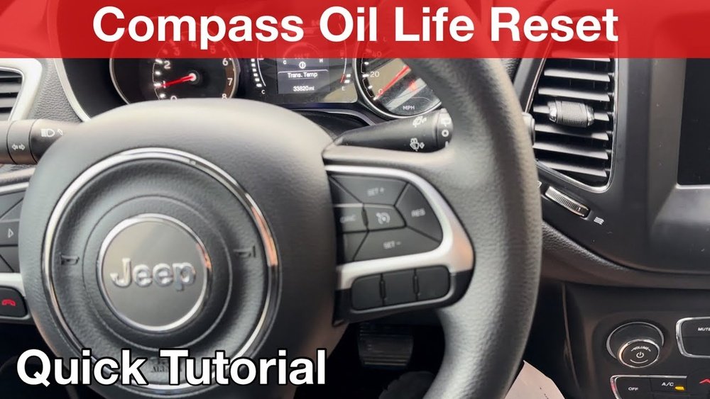 how to reset oil light 2019 jeep compass