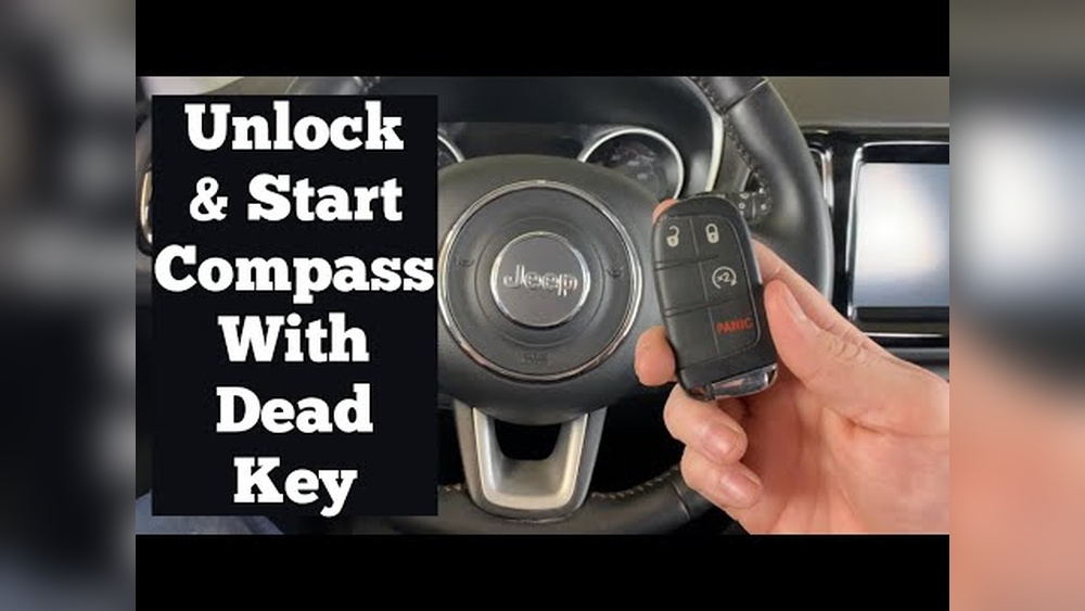 how to start jeep compass with emergency key