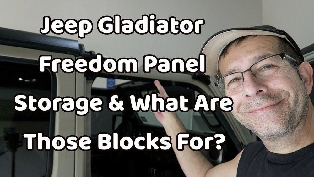 how to store freedom panels in jeep gladiator