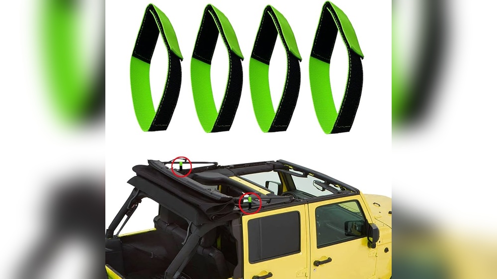 how to strap down jeep soft top