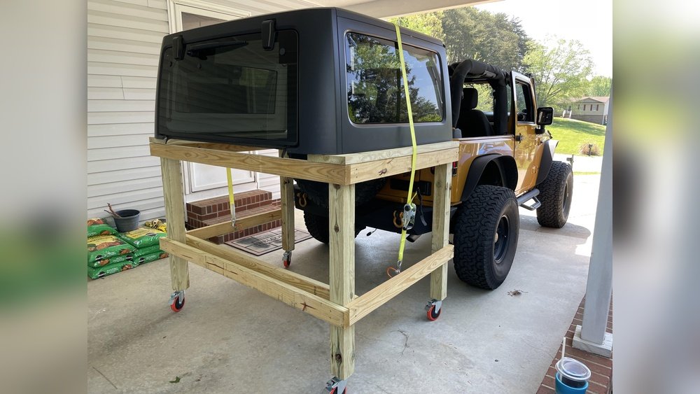 how to take back hard top off jeep
