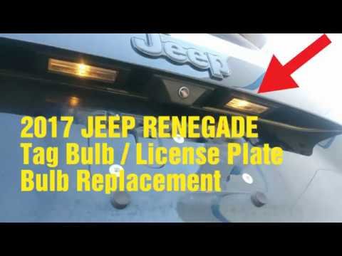 How To Change License Plate Light On Jeep Renegade Easily