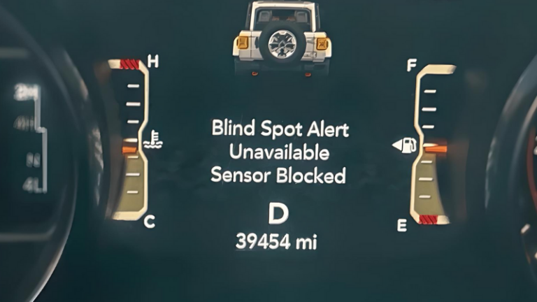 Blind Spot Monitor Unavailable