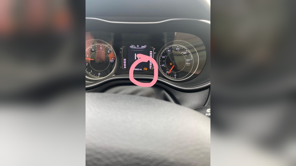 jeep compass auto start warning light