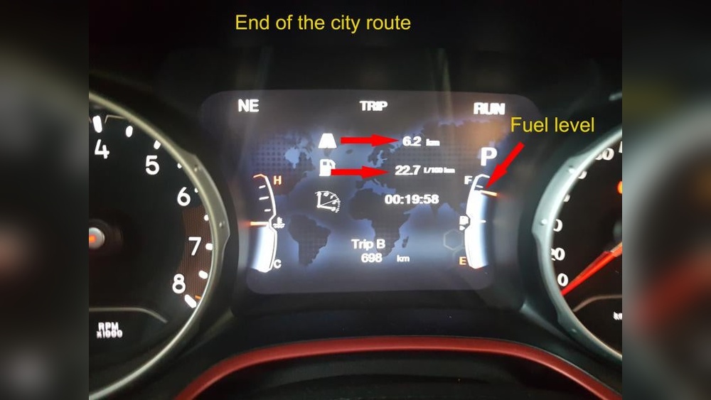 jeep compass gas light how many miles left