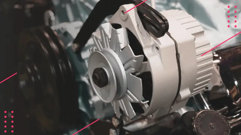 The alternator is not functioning properly.
