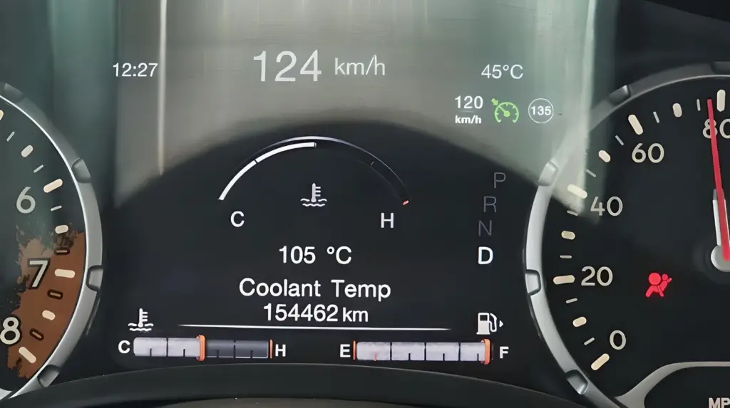 Jeep Faulty Coolant Temperature Gauge