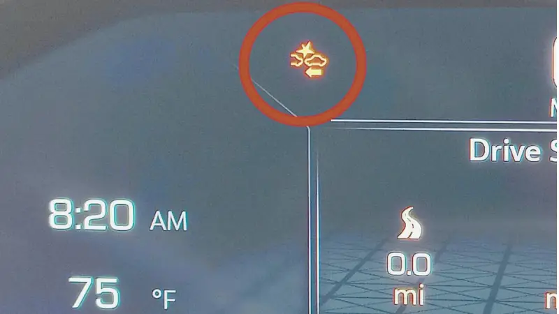 Jeep Forward Collision Warning Indicator