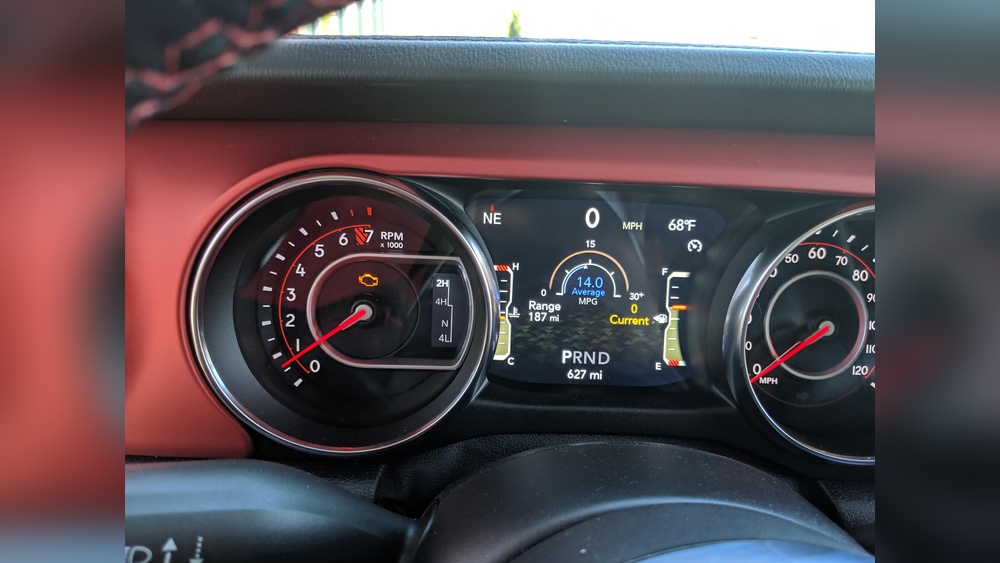 jeep gladiator check engine light
