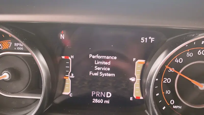 Jeep Performance Limited Service Fuel System