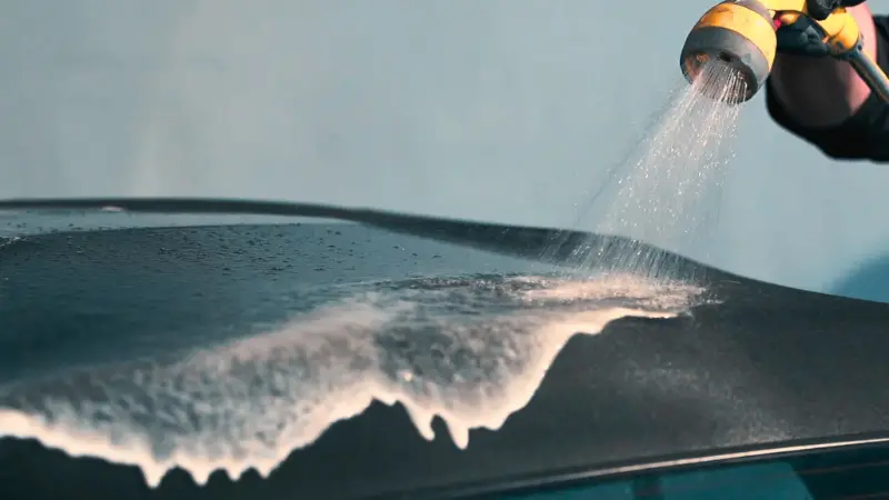 Jeep Soft Top Warm Water Rinse