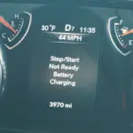 Stop Start Not Ready Battery Charging