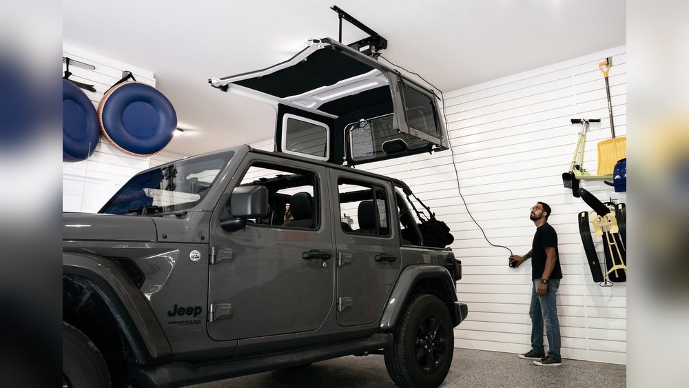 jeep top hoist for garage