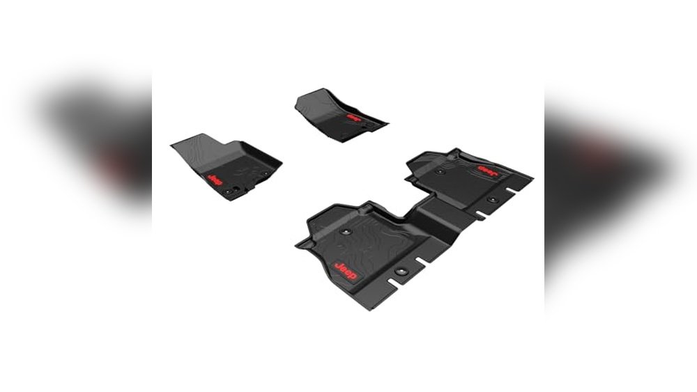 jeep wrangler 82215202ae floor mats all weather red jeep logo review