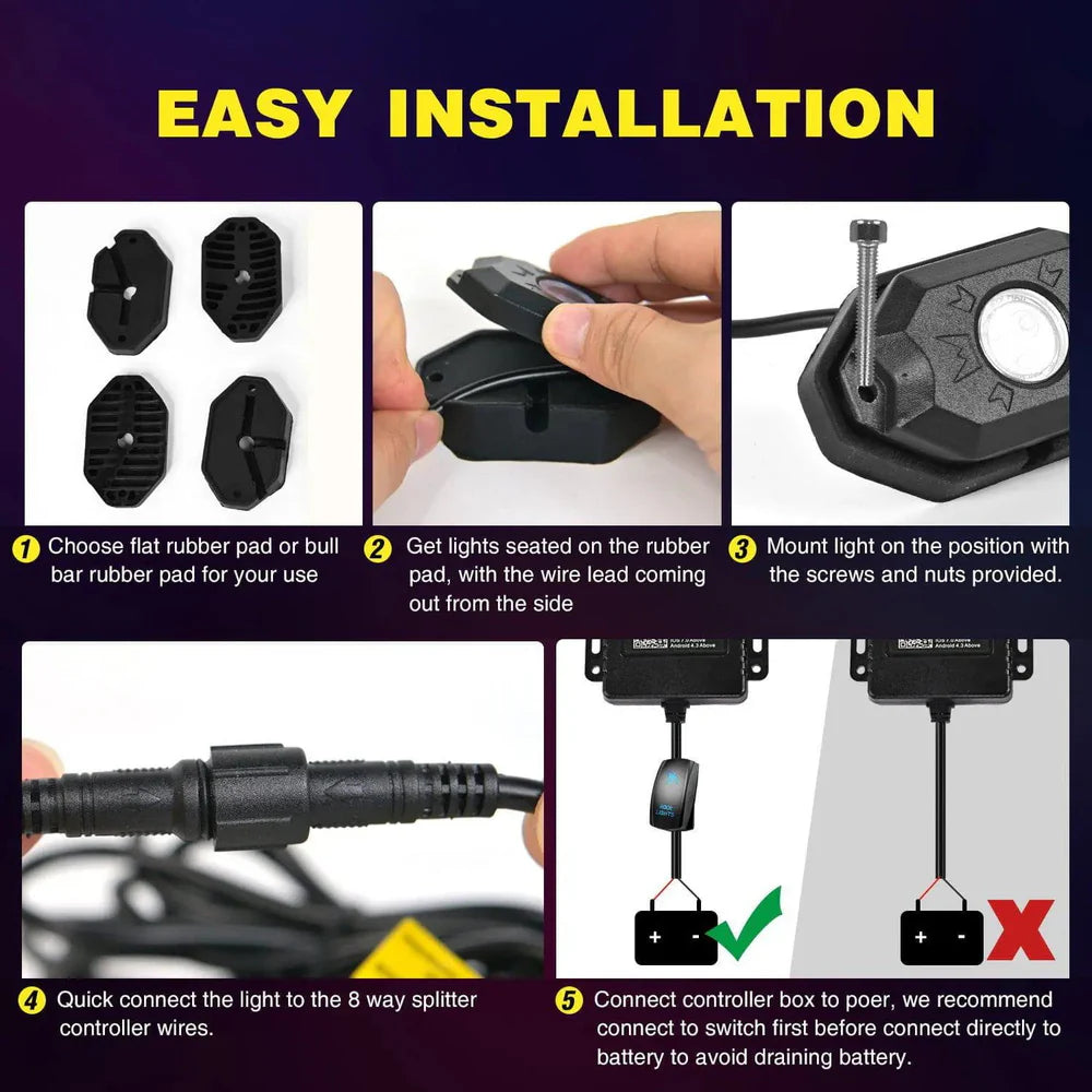 How To Install RGB LED Rock Lights: A Step-by-Step Guide
