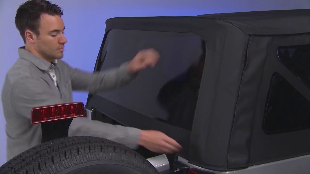 How To Open Back Window Of Jeep Wrangler Soft Top Easily
