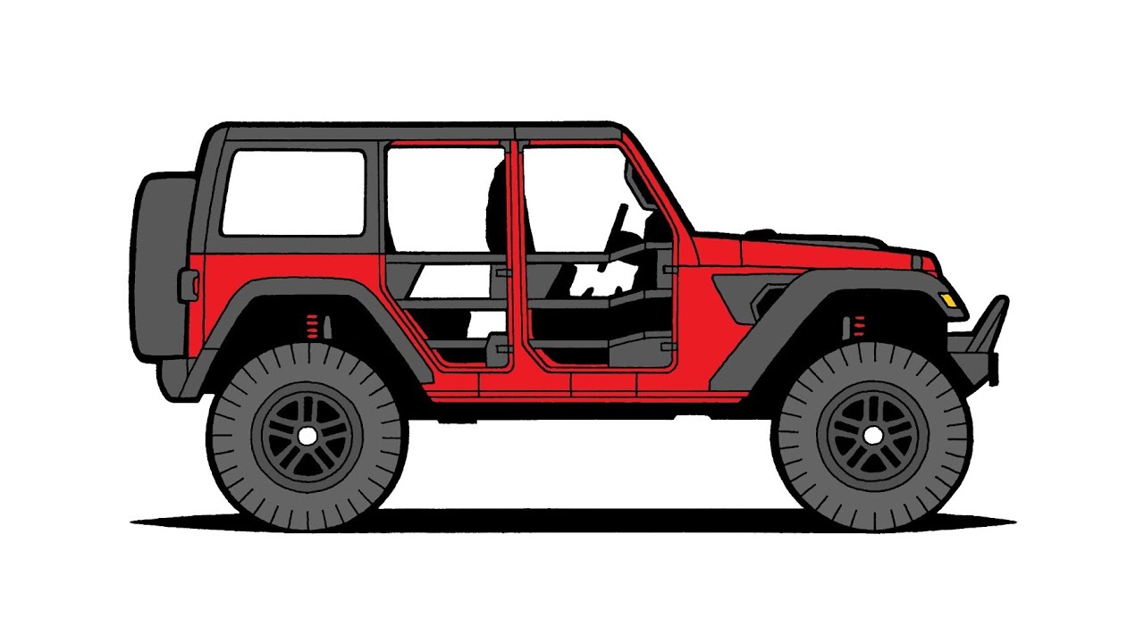 How To Draw A Off Road Jeep: Step-by-Step Guide for Beginners